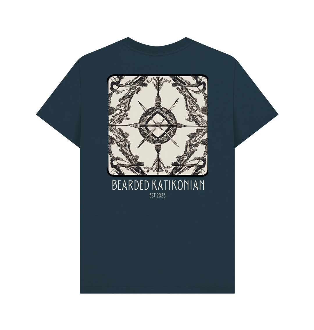 Denim Blue Printed T-shirt Back