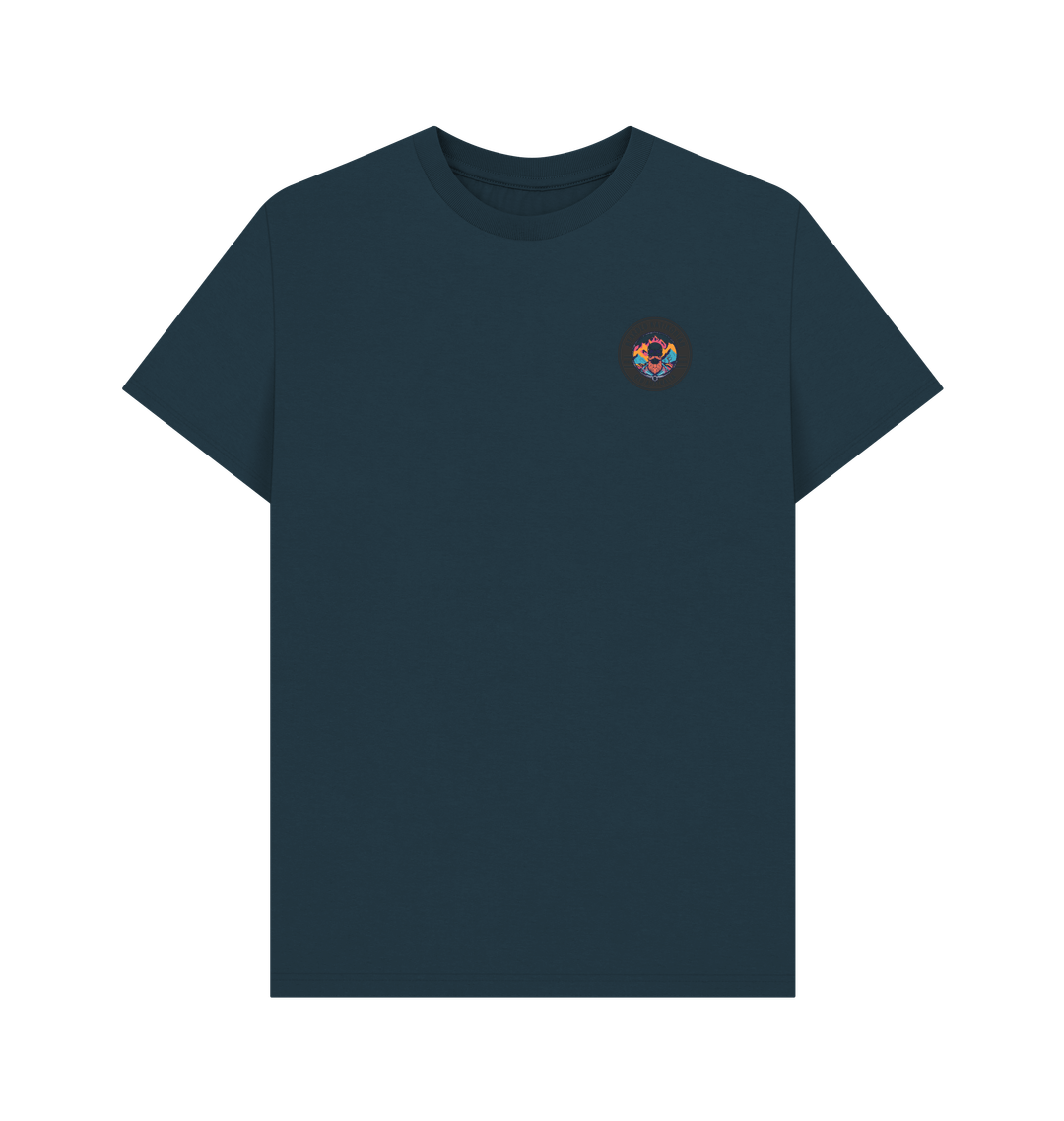 Denim Blue Printed T-shirt Front