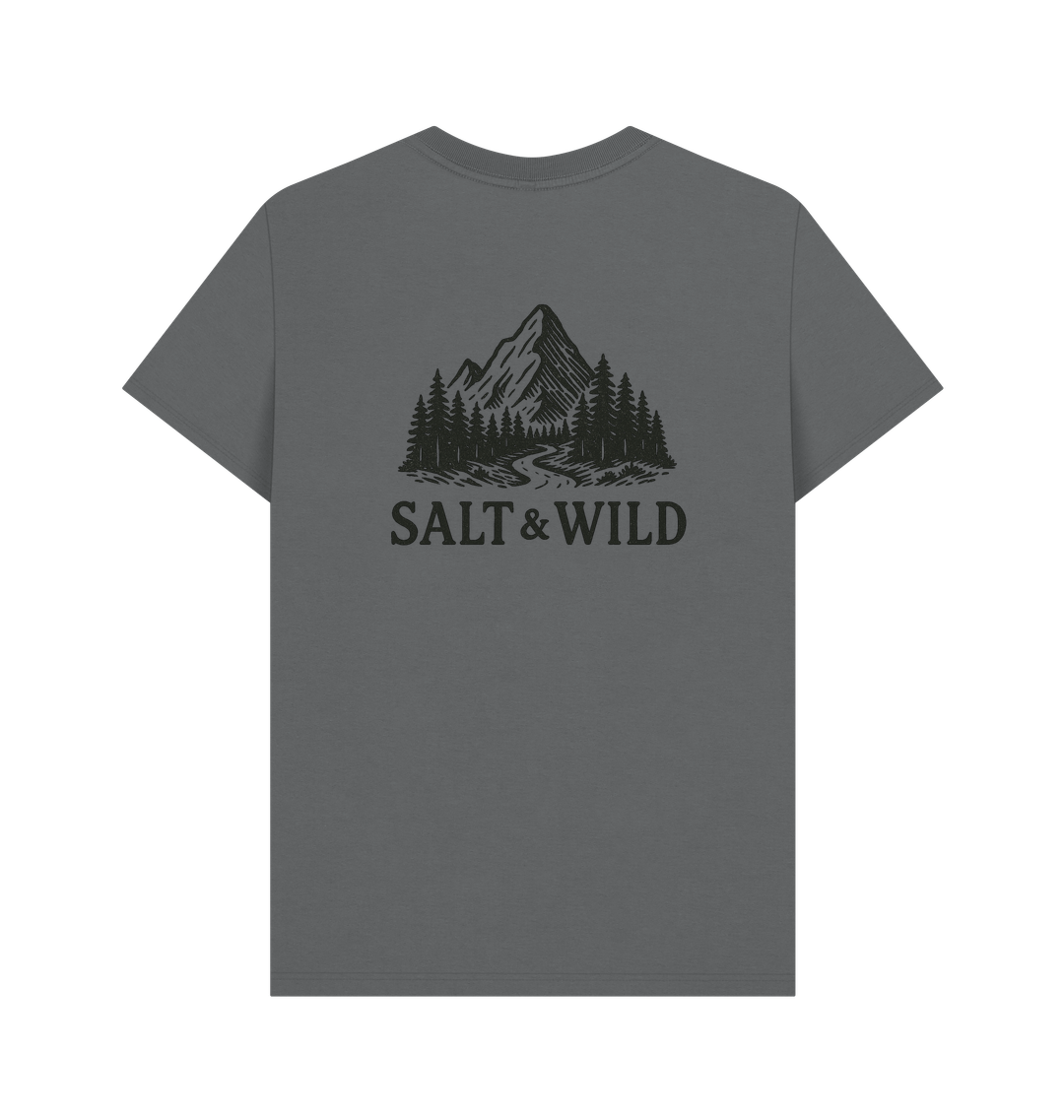 Slate Grey Printed T-shirt Back