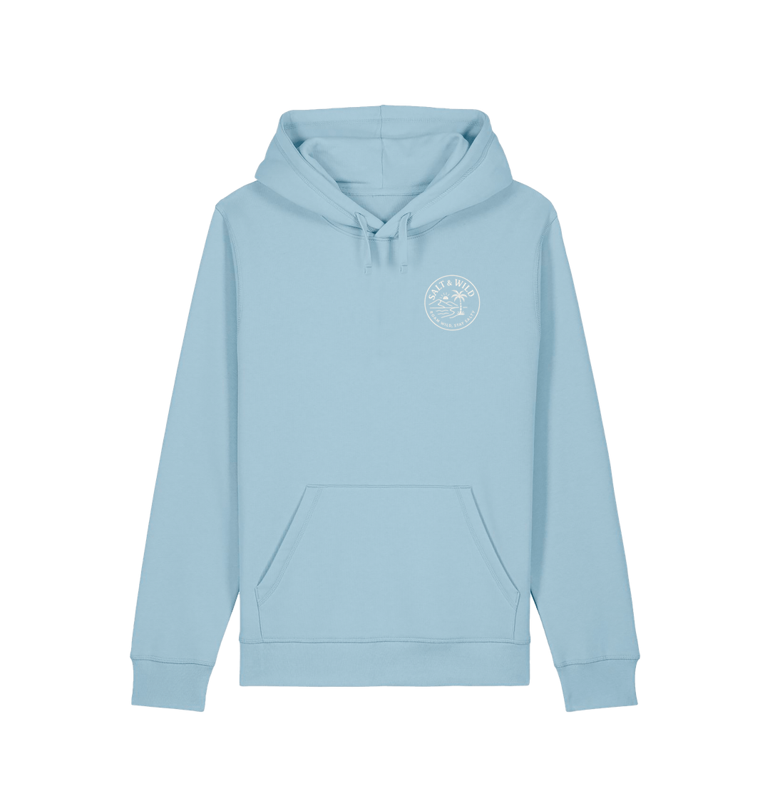 Sky Blue Printed Hoody