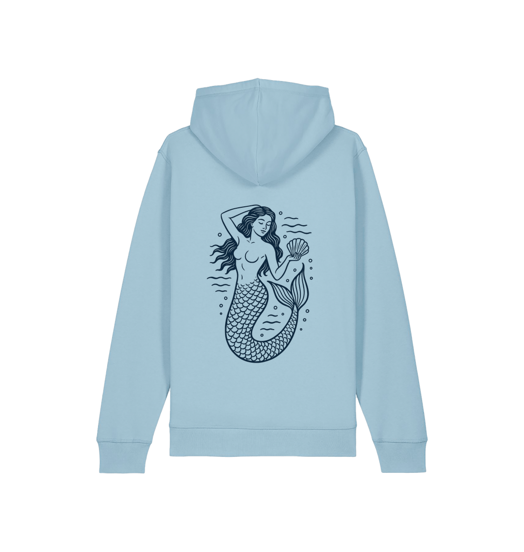 Sky Blue Printed Hoody
