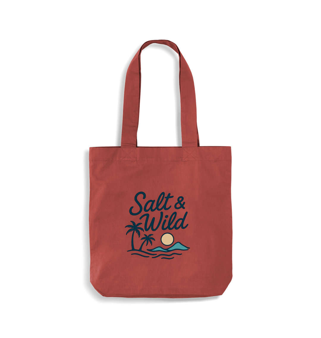 Orange Rust Printed Bag
