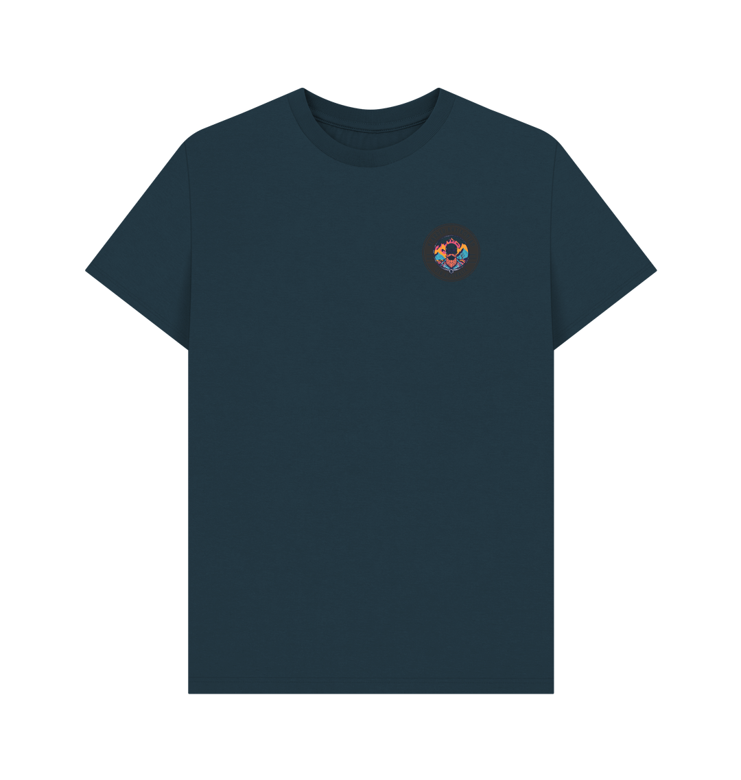 Denim Blue Printed T-shirt Front