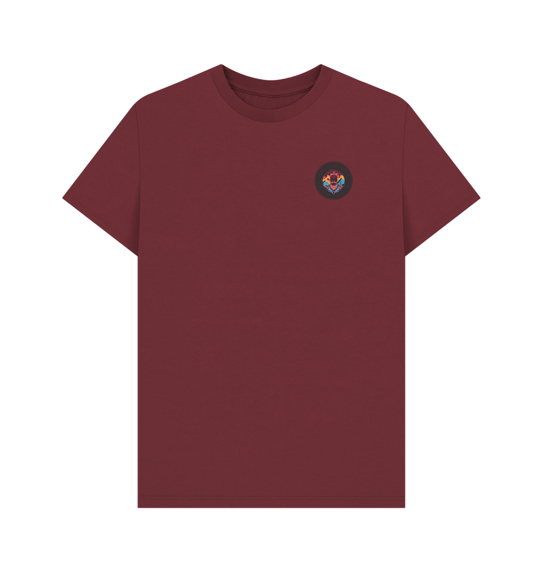 Red Wine Printed T-shirt Front