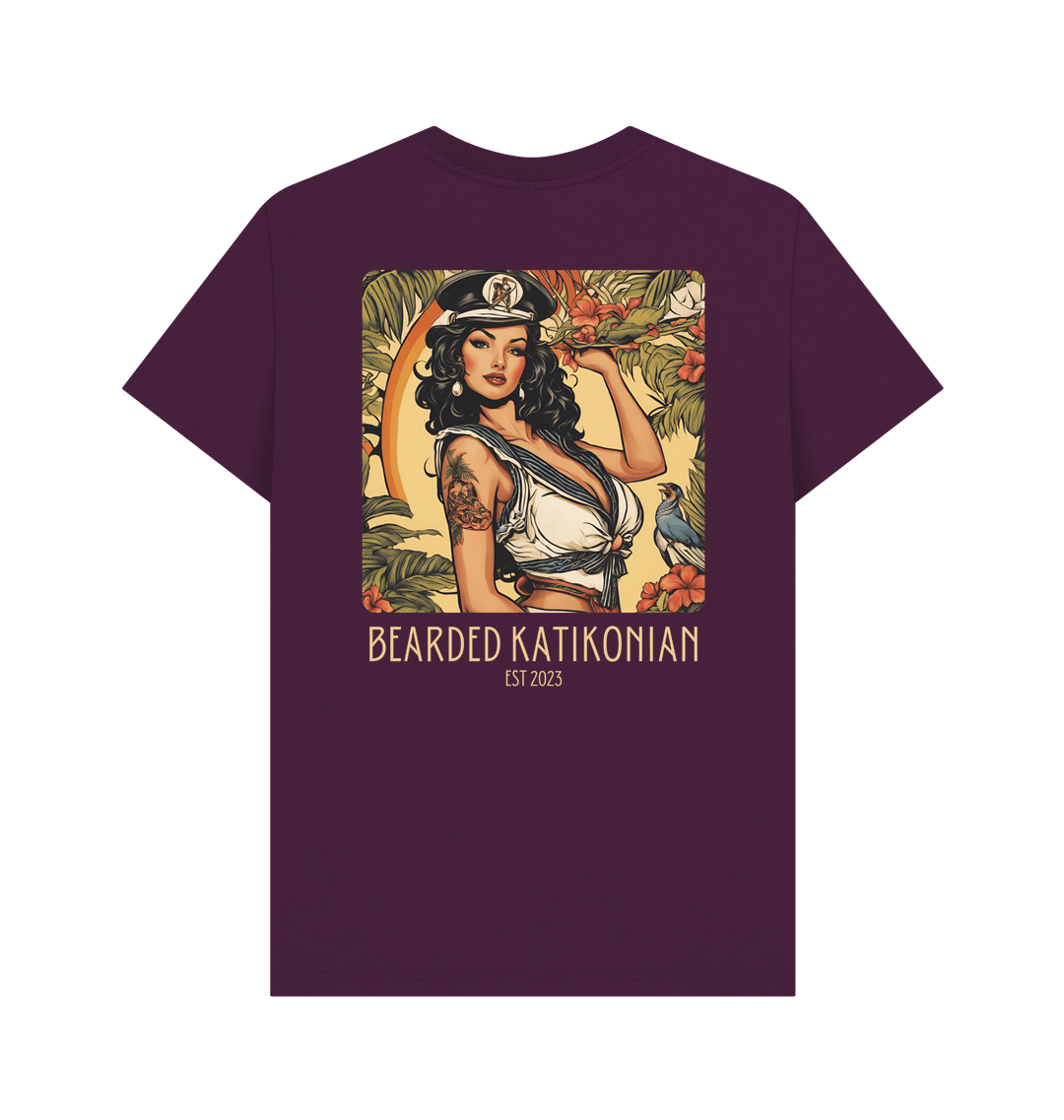 Purple Printed T-shirt Back