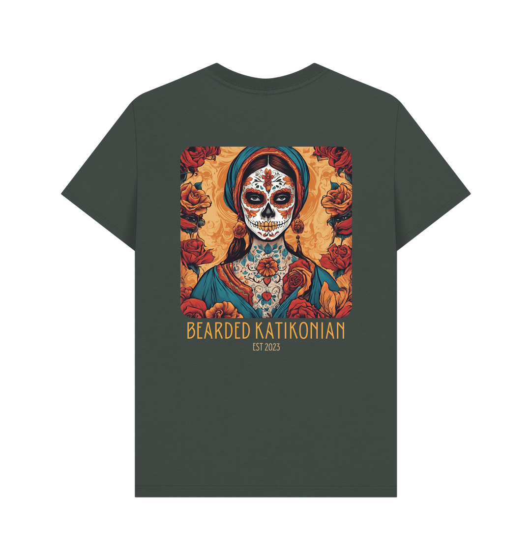 Dark Grey Printed T-shirt Back
