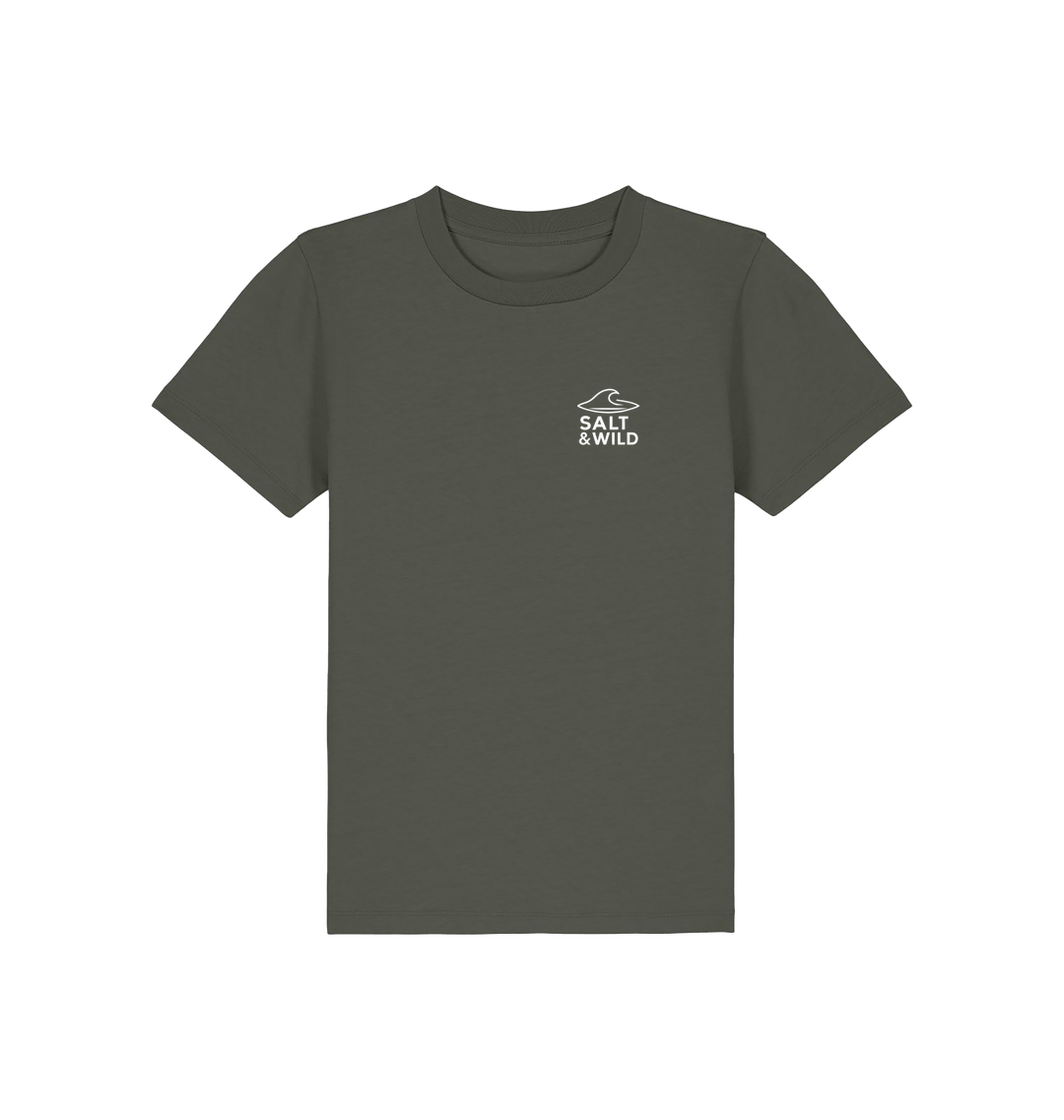 Khaki Printed Kids T-Shirt