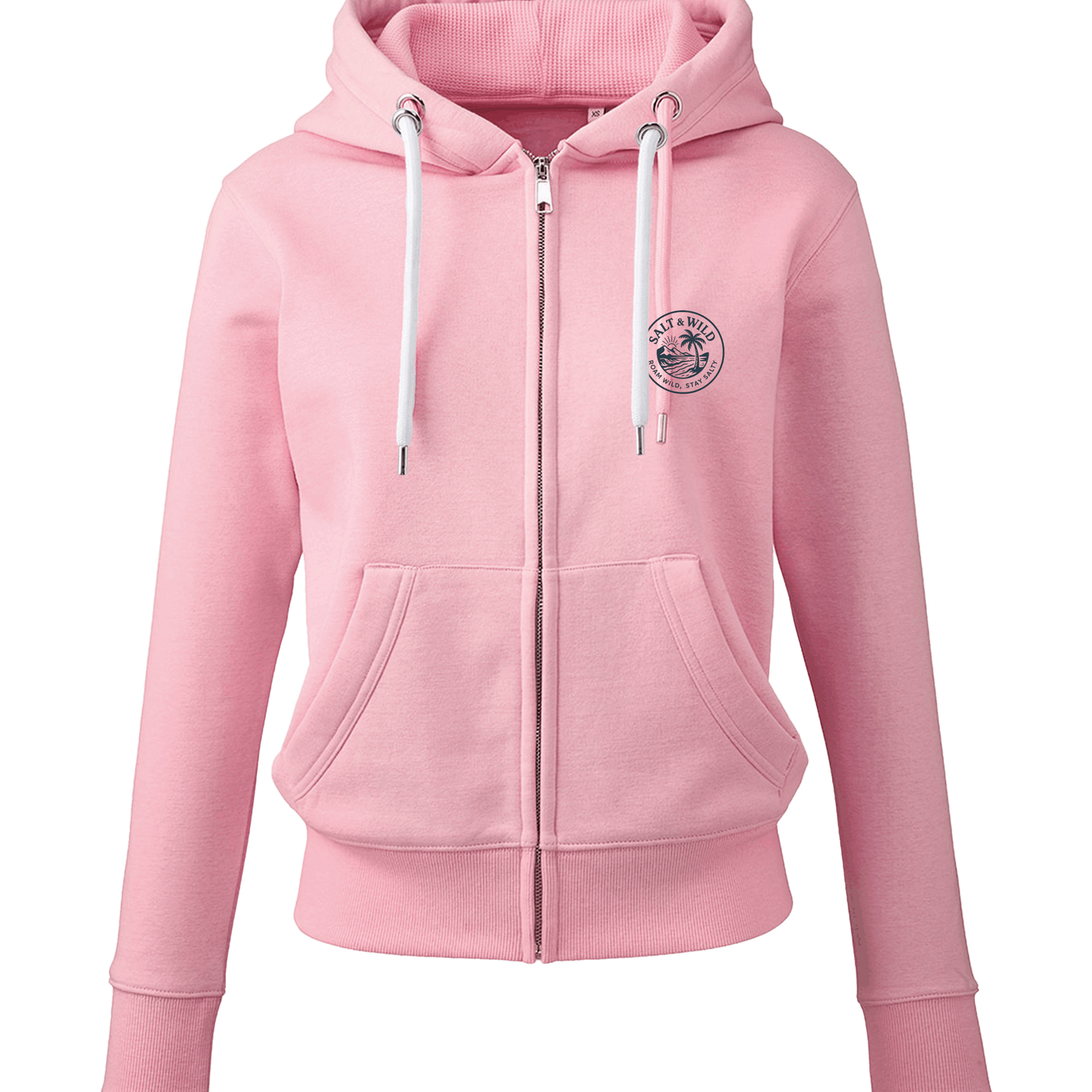 Pink Printed Hoody Front