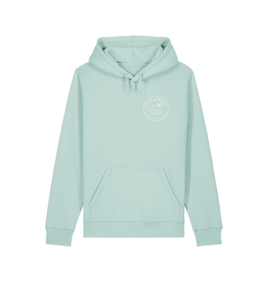 Caribbean Blue Printed Hoody