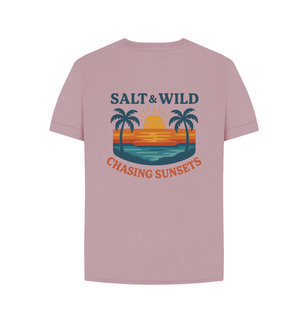 Mauve Printed T-shirt Back