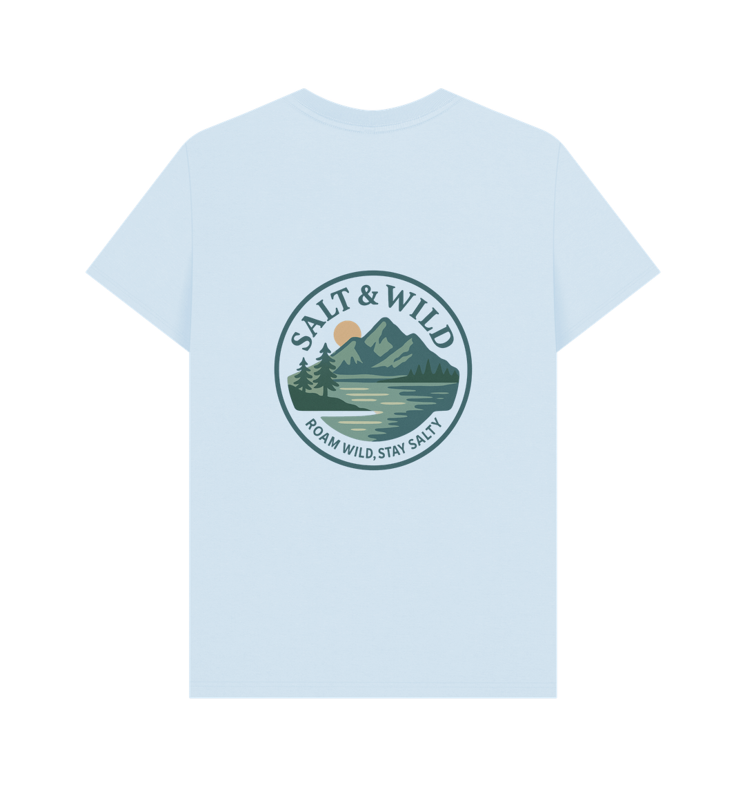 Sky Blue Printed T-shirt