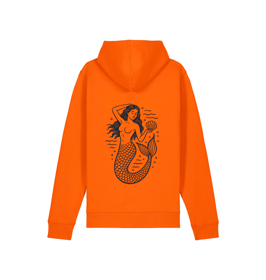 Bright Orange Printed Hoody