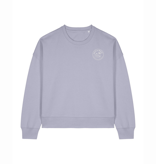 Lavender Printed Sweater