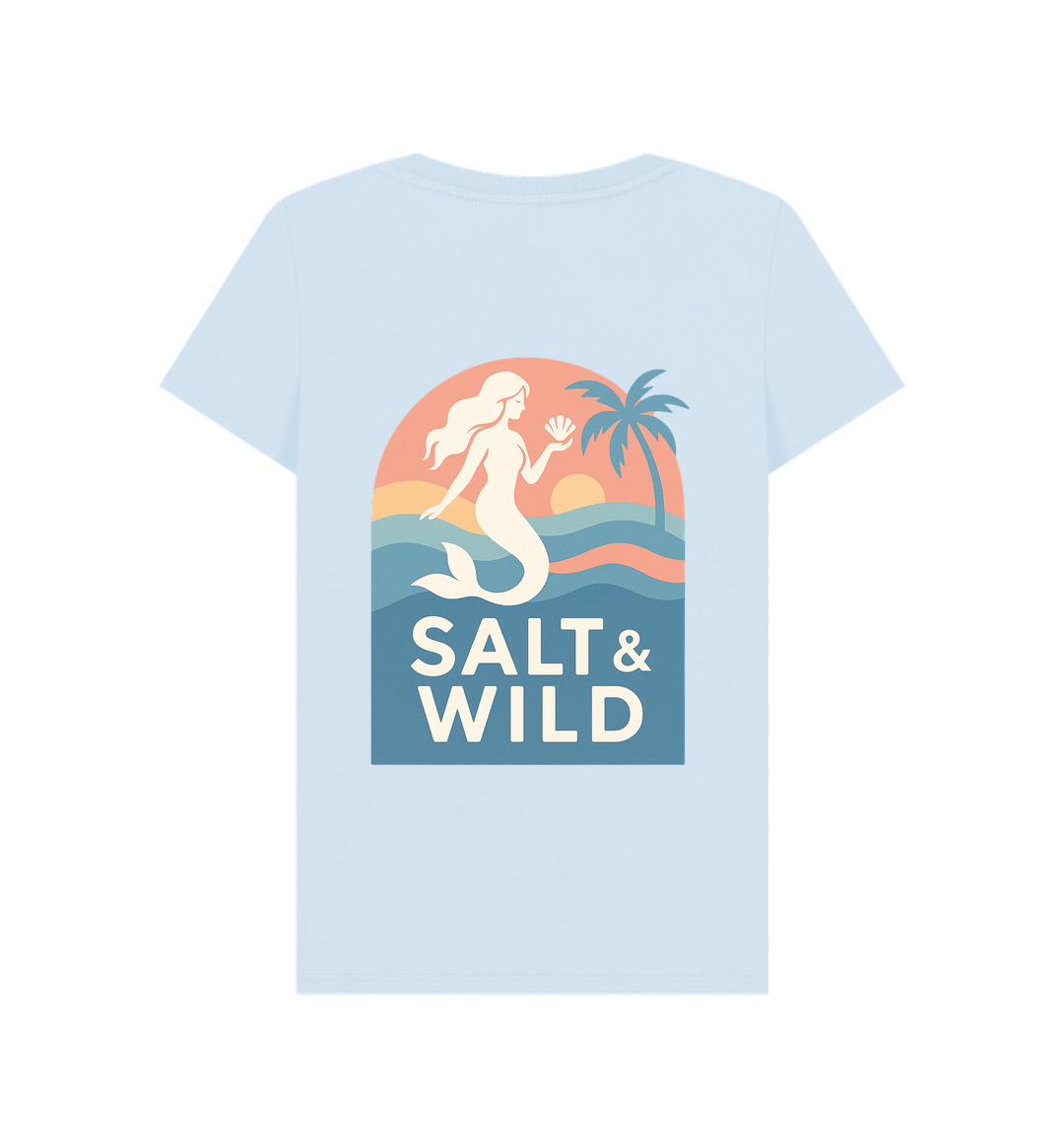 Sky Blue Printed T-shirt