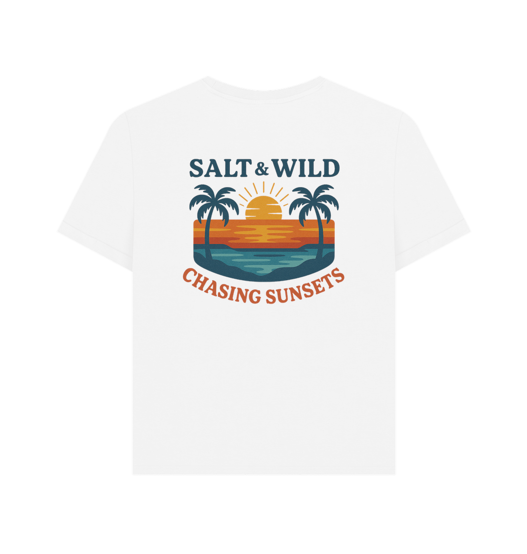 White Printed T-shirt Back