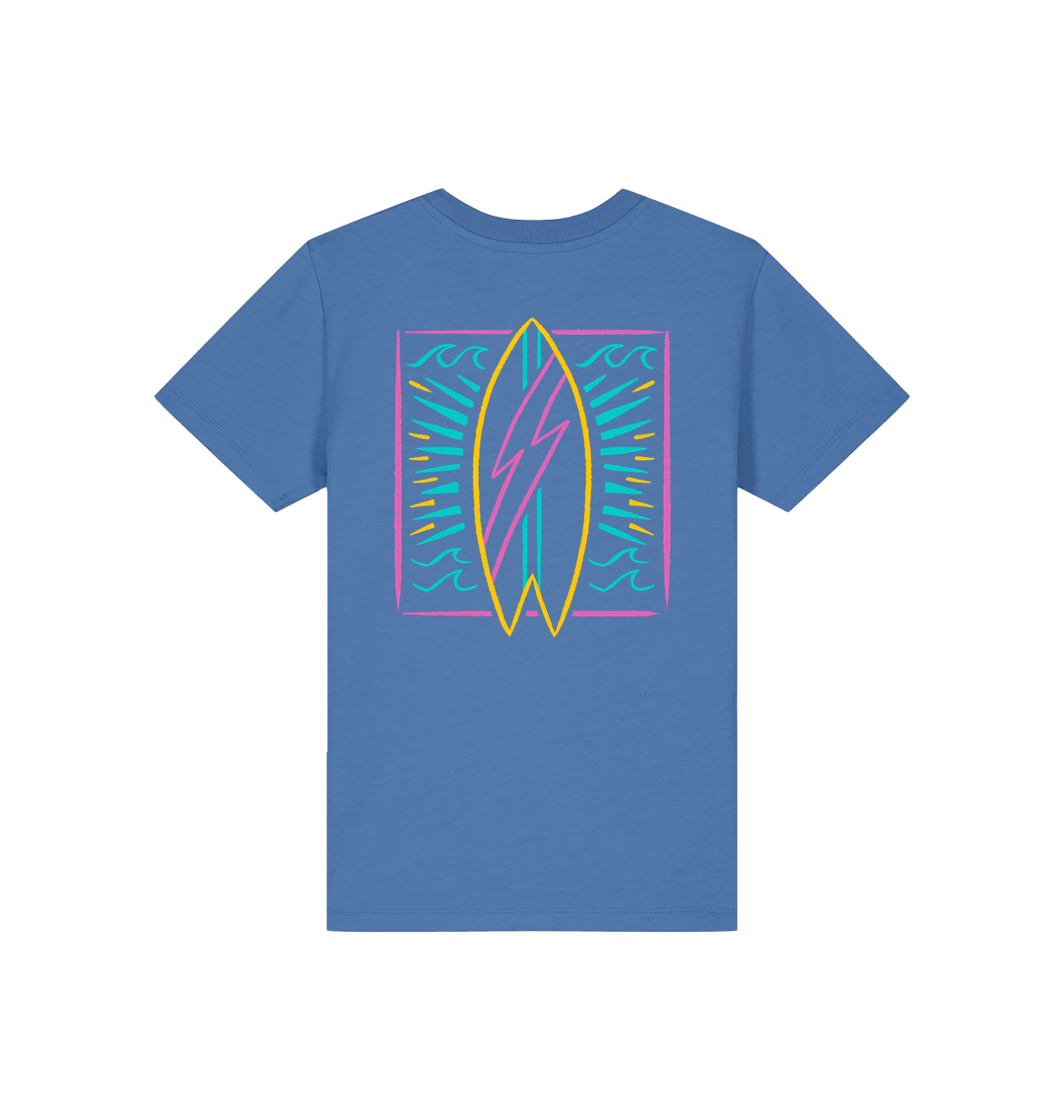 Bright Blue Printed Kids T-Shirt
