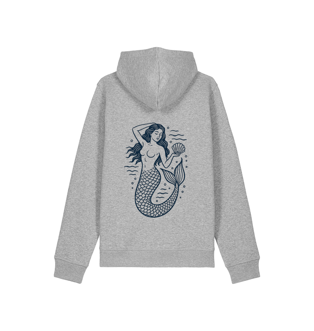 Heather Grey Printed Hoody