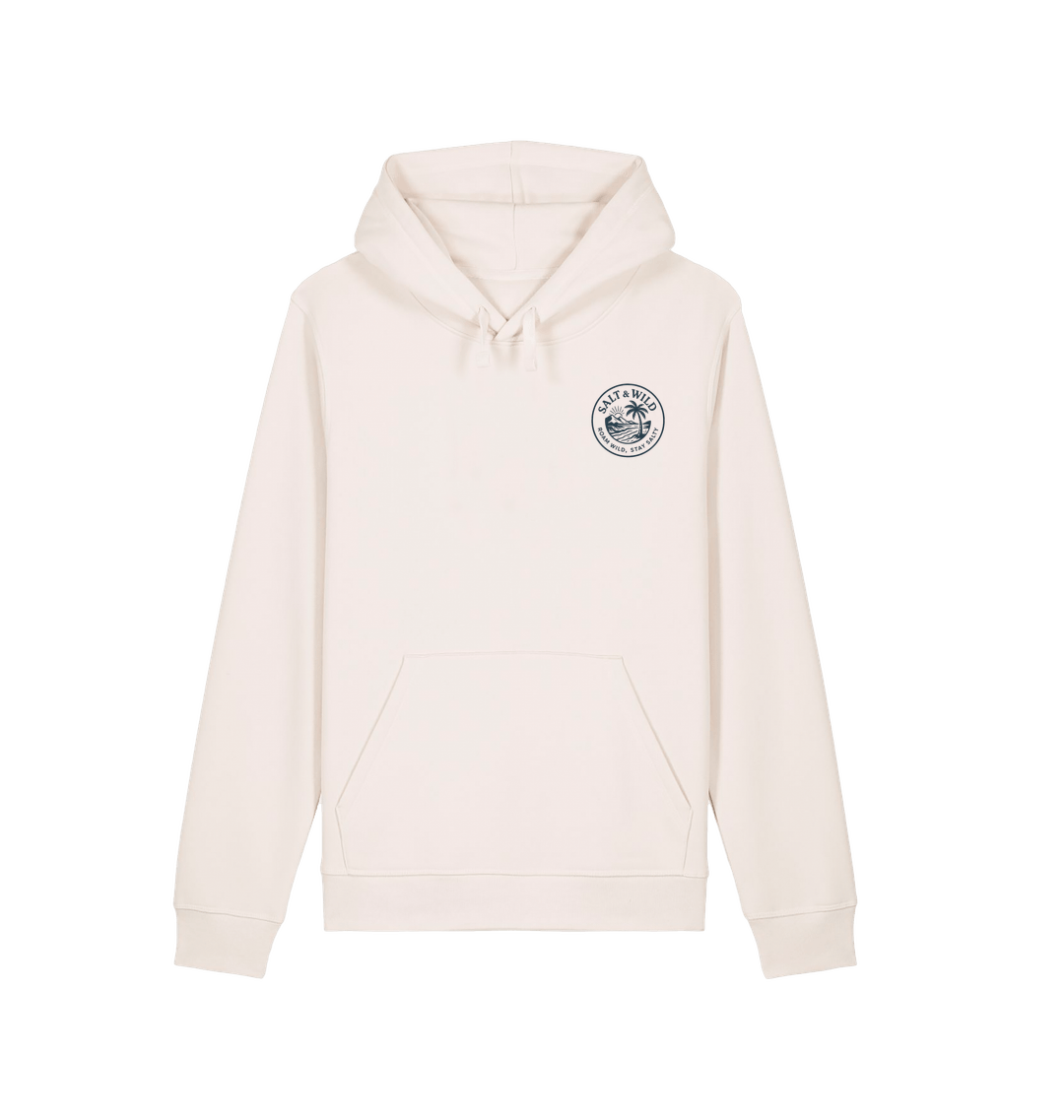 Vintage White Printed Hoody
