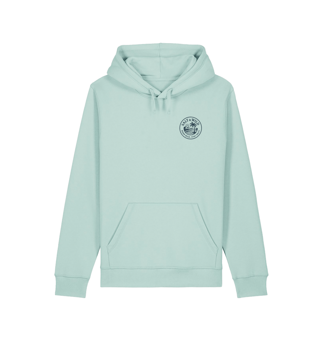 Caribbean Blue Printed Hoody