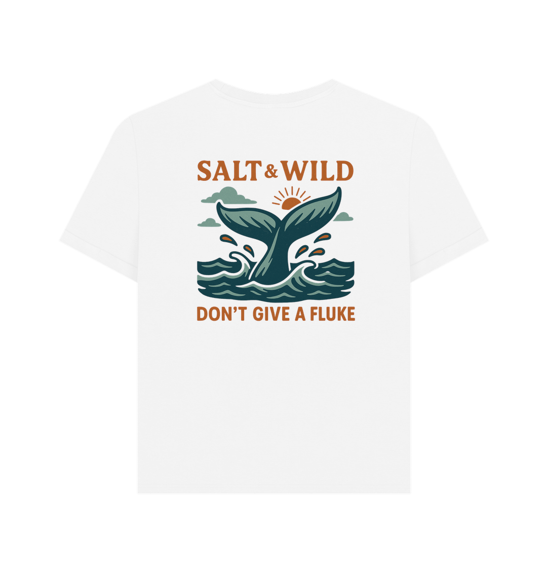 White Printed T-shirt Back