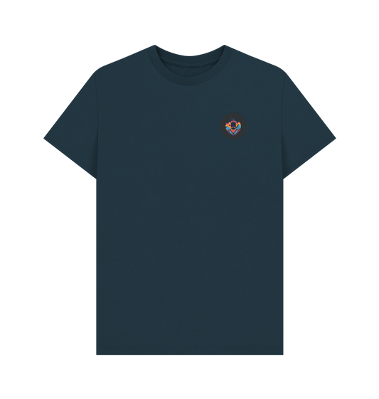 Denim Blue Printed T-shirt Front